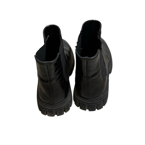 Girls Zara crew cuts black slip on boots size 2 - Picture 4 of 4